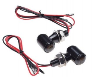 Universāls mini LED moto pagrieziena rādītāju pāris