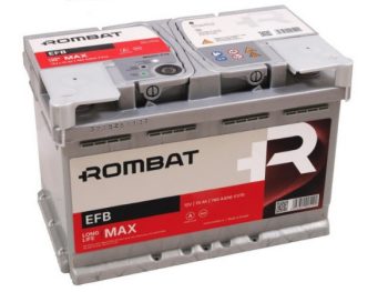 Akumulators START&STOP EFB 70Ah 760A 12V Rombat R-EFB70