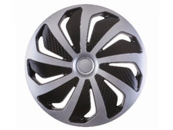 DEKORATĪVIE DISKI WIND sudraba-melna R15
