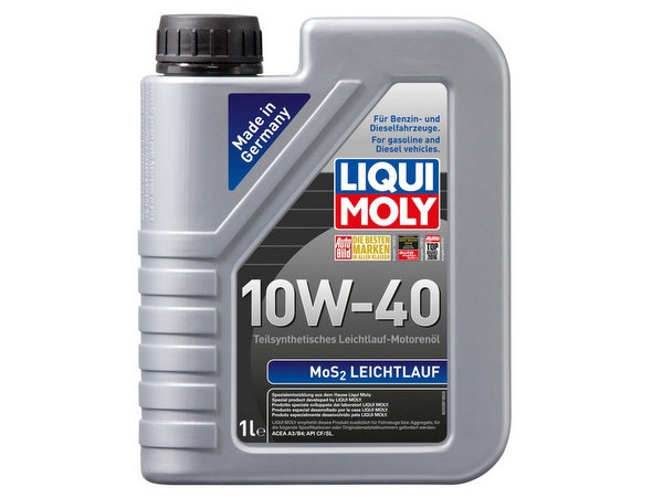 Pussintētiska motoreļļa 10W40 ar molibdēna disulfīdu (MoS2) 1 LITRS LIQUI MOLY 2626 Pussintētiska motoreļļa 10W40 ar molibdēna disulfīdu (MoS2) 1 LITRS LIQUI MOLY 2626