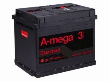Akumulators 60AH 540A 12V A-Mega 3 Standart