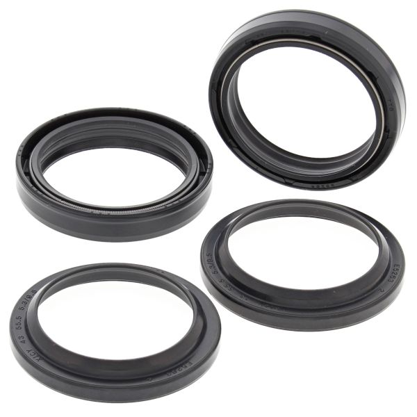 Blīvslēgu un putekļu gumijas komplekts KAWASAKI KDX, KX; SUZUKI RM; TRIUMPH TIGER 125-1050 1988-2006 Izmēri: 43x55x9,5 Blīvslēgu un putekļu gumijas komplekts KAWASAKI KDX, KX; SUZUKI RM; TRIUMPH TIGER 125-1050 1988-2006 Izmēri: 43x55x9,5