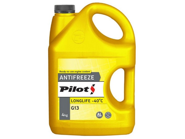 Antifrīzs G13 LONGLIFE -40C 4kg Dzeltens Pilots 888302 Antifrīzs G13 LONGLIFE -40C 4kg Dzeltens Pilots 888302