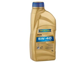 Sintētiska motoreļļa 5W40 RAVENOL HCS Cleansynto 1 litrs
