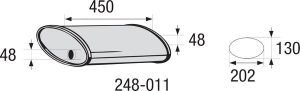 BOSAL Klusinātājs universāls ovāls (450X202/130)