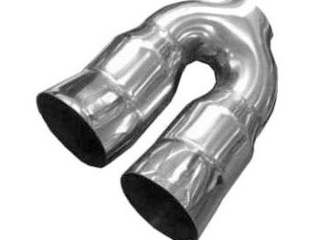 Izpūtēja uzgalis Garums: 175mm; Priekšā: 140x60mm; Diametrs aizmugurē: 45mm