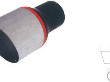 Izpūtēja uzgalis Garums: 185mm; Priekšā: 90mm; Diametrs aizmugurē: 60mm