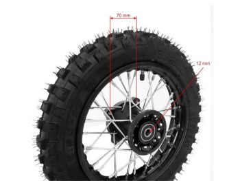 Priekšējais motokrosa disks 10''collas kopa ar riepu un kameru