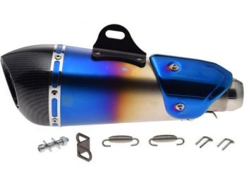 Universāls izputēja trokšņa slapētāja pēdējais bundulis BLUE CARBON L-363mm