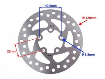 Bremžu disks 120mm skrejritenim XIAOMI M365