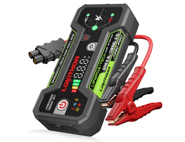 Būsteris, auto piedarbināšanas iekārta 1350A LOKITHOR J1350 PRO Power banka (BOOSTER) Būsteris, auto piedarbināšanas iekārta 1350A LOKITHOR J1350 PRO Power banka (BOOSTER)