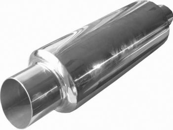 Izpūtēja bundulis Garums: 480mm; Priekšā: 110x110mm; Savienojuma diametrs: 76mm;