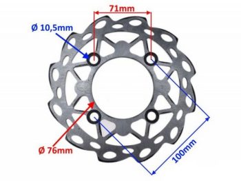 Aizmugurējais bremžu disks 189mm PIT BIKE HONDA CRF50