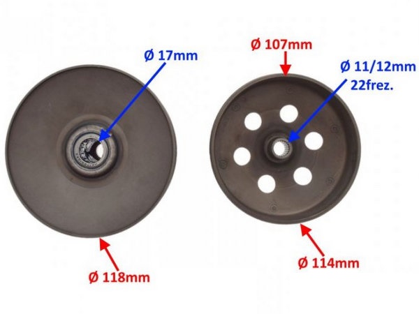 Centrbēdzes sajūga komplekts Aprilia, Derbi, Gilera, Piaggio ZIP 2T Centrbēdzes sajūga komplekts Aprilia, Derbi, Gilera, Piaggio ZIP 2T - Image 2