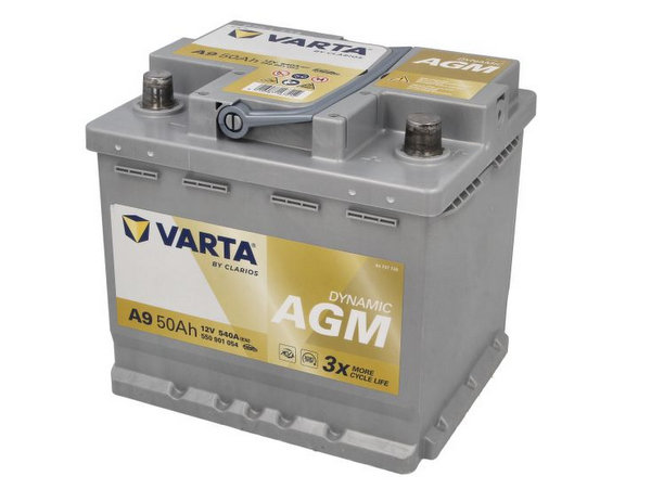 Akumulators START&STOP 50Ah 540A 12V Dynamic AGM (Labais+) VARTA Akumulators START&STOP 50Ah 540A 12V Dynamic AGM (Labais+) VARTA - Image 2