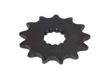 SUNF325-13 (JTF565.13) Priekšējais zobrats tērauda, ķēdes tips: 520, zobu skaits: 13 paredzēts KAWASAKI EN, ER, ER-6F, ER-6N, EX, KLE, KLX, KX, W, Z; SUZUKI GS, RGV, SFV, SV; YAMAHA DT, FZ, MT-03, TDR 250-800 1975-2020