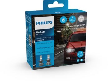 LED gaismas spuldze (Blisters 2 gab.) H4 12V 19W P43T-38 Pro6000 HL Boost 5800K