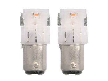 LED gaismas spuldze (Blisters 2 gab.) P21/5W 12V 1,3W BAY15D SL, Dzintara