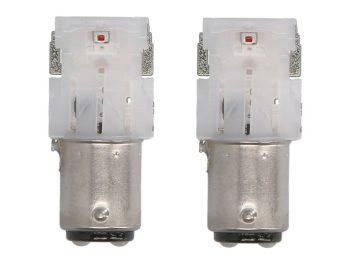 LED gaismas spuldze (Blisters 2 gab.) P21/5W 12V 1,4W BAY15D SL, Sarkana