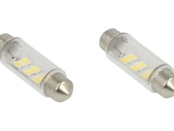 LED gaismas spuldze C5W Basic (blisters, 2 gab.) 12V, Balts, 1W