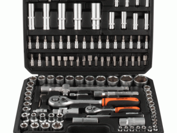 Automobiļu instrumentu komplekts, 108 gab., 1/4" DR, 1/2" DR AMIO-39818