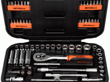 64 daļu instrumentu komplekts, 1/4" DR AMIO-39934