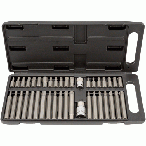 Torx®, Spline un Hex ieliktņu uzgaļu komplekts AMIO-40640 Torx®, Spline un Hex ieliktņu uzgaļu komplekts AMIO-40640