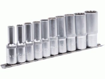12 punktu dziļo uzgaļu komplekts 1/2" AMIO-39837