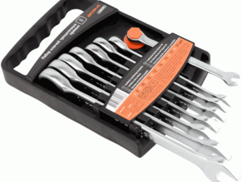 Kombinēto sprūdrata atslēgu komplekts, taisns AMIO-30028
