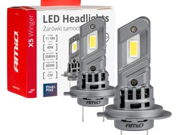 LED H7/H18 priekšējie lukturi X5 sērijai WINGER 40W AMIO-03946