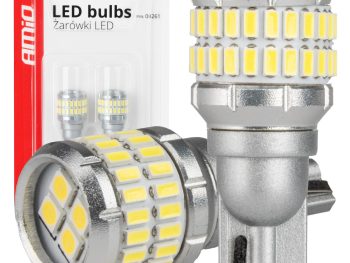 LED CANBUS W16W T15 48SMD 4SMD 3014 3030 Balta 12/24V AMIO-04261