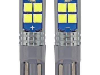 LED CANBUS 10SMD 3030 T10 W5W Balts 12V/24V AMIO-02447