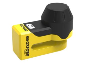 Pretaizdzīšanas slēdzene uz bremžu diska Mini Titan OXFORD krāsa dzeltena kāts 5,5mm