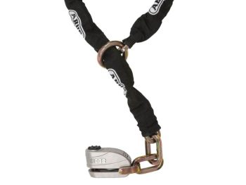 Pretaizdzīšanas slēdzene (EN) with 12KS120 chain ABUS krāsa melna 1200mm (trauksme 3D-100 dB)