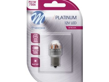 LED gaismas spuldze (Blisters 1 gab.) PR21W 12/ BA15S, Platinum, Sarkana