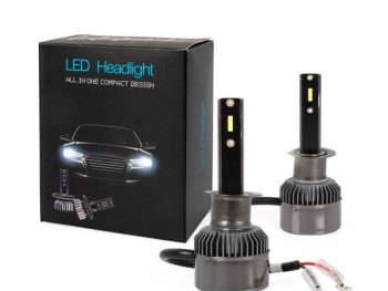 LED gaismas spuldze (Komplekts 2 gab.) H1 12/24V 54W, Balts 6500K