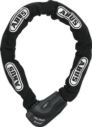 Pretaizdzīšanas slēdzene GRANIT City Chain X-Plus 1060/140 Moto ABUS krāsa melna 1400mm ķēdes posms 10mm