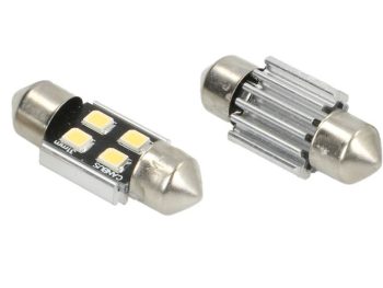 LED gaismas spuldze C5W Premium (blisters, 2 gab.) 12V, Balts, 0,75W