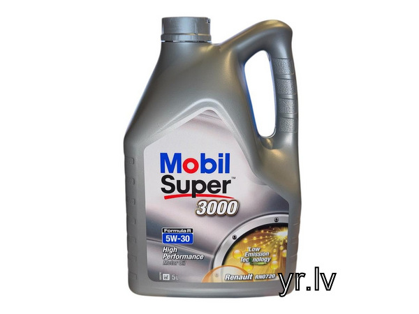Motoreļļa 5W30 Mobil Super 3000 Formula R pilnībā sintētiska eļļa 5L Motoreļļa 5W30 Mobil Super 3000 Formula R pilnībā sintētiska eļļa 5L