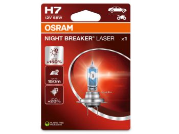 Night Breaker Laser (1 gab.) H7 12V 55W PX26D OSRAM 64210NL-1BL