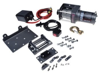 ATV vinčas komplekts ar metāla trosi 2000/907 lbs/kg 12V
