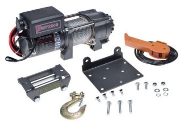 ATV vinčas komplekts ar metāla trosi 2500/1134 lbs/kg 12V