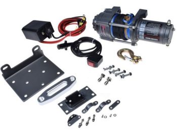 ATV vinčas komplekts ar sintētisko trosi 2500/1134 lbs/kg 12V