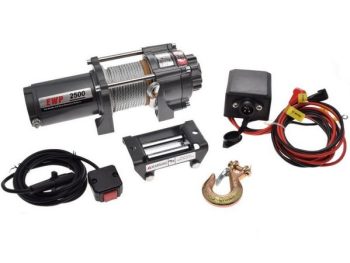 ATV vinčas komplekts ar metāla trosi 2500/1134 lbs/kg 12V