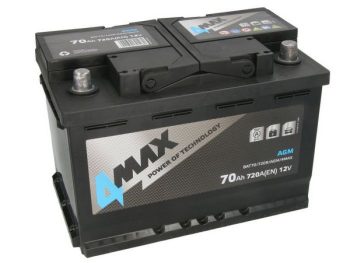 Akumulators START&STOP 70Ah 720A 12V AGM 4MAX