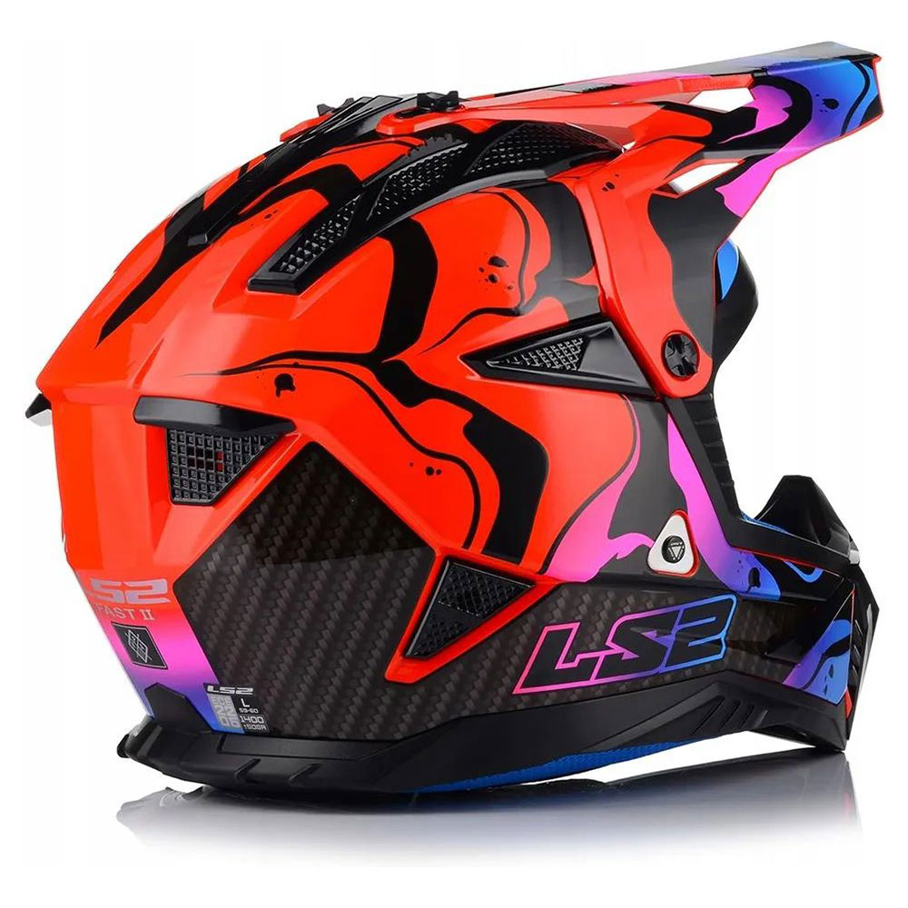 LS2 MX708 FAST II WASH, MOTO ĶIVERE, sarkana spīdīga LS2 MX708 FAST II WASH, MOTO ĶIVERE, sarkana spīdīga - Image 7