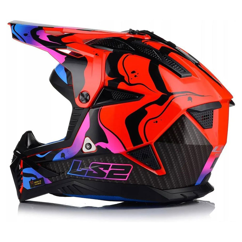 LS2 MX708 FAST II WASH, MOTO ĶIVERE, sarkana spīdīga LS2 MX708 FAST II WASH, MOTO ĶIVERE, sarkana spīdīga - Image 5