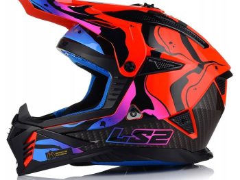 LS2 MX708 FAST II WASH, MOTO ĶIVERE, sarkana spīdīga