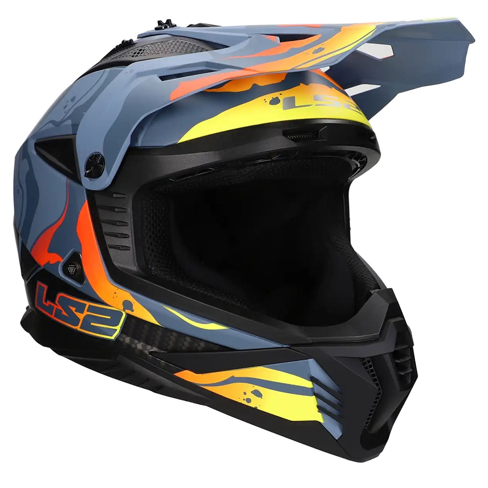 LS2 MX708 FAST II WASH, MOTO ĶIVERE, tumši pelēka matēta LS2 MX708 FAST II WASH, MOTO ĶIVERE, tumši pelēka matēta - Image 5