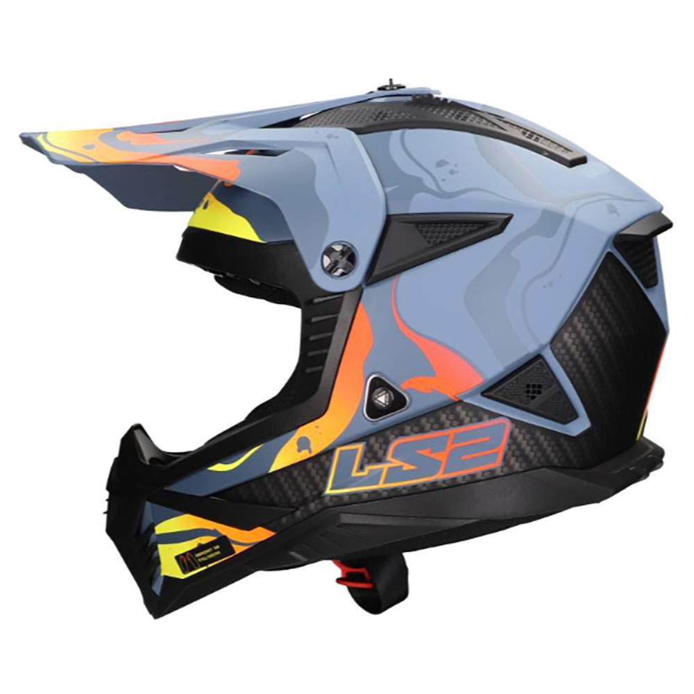 LS2 MX708 FAST II WASH, MOTO ĶIVERE, tumši pelēka matēta LS2 MX708 FAST II WASH, MOTO ĶIVERE, tumši pelēka matēta - Image 3